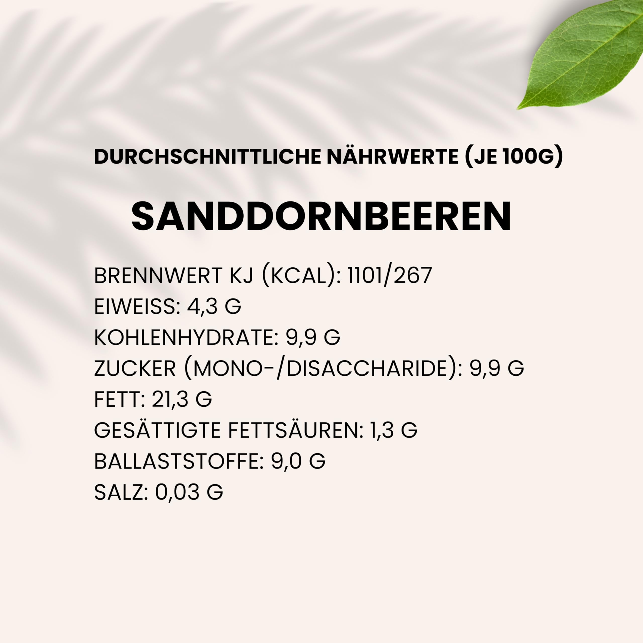 Sanddornbeeren ganz 1000g • Immunsystem • Erste Wahl • intensiver Geschmack • HerbsnRoots