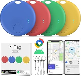 Air Tracker Android y iOS, Smart Tracker Localizador de Objetos Bluetooth, Compatible con Apple Buscar y Google Localiza...