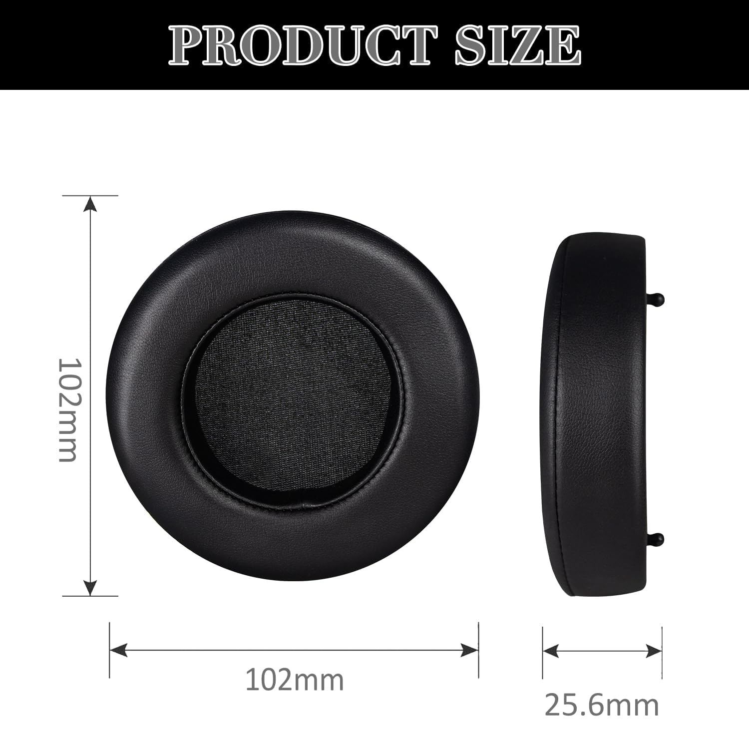 Aiivioll Zapasowe nauszniki do słuchawek Razer Thresher Ultimate Dolby 7.1 Surround Sound Gaming, proteinowa skóra PU, czarne