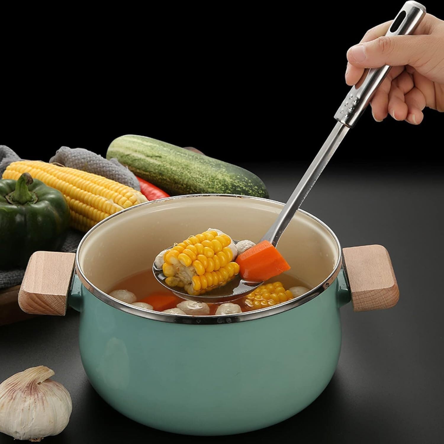 Küchenutensilien-Set, Kochutensilien-Set Aus Edelstahl, 6-teilig