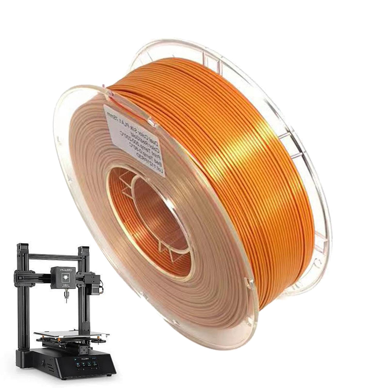 Jedwabny filament do drukarki, jedwabny filament - materiały | eksploatacyjne do drukarki dwukolorowy filament drukarski | Zmiana przepływu filament 1,75 mm wielobarwny szybki filament fil