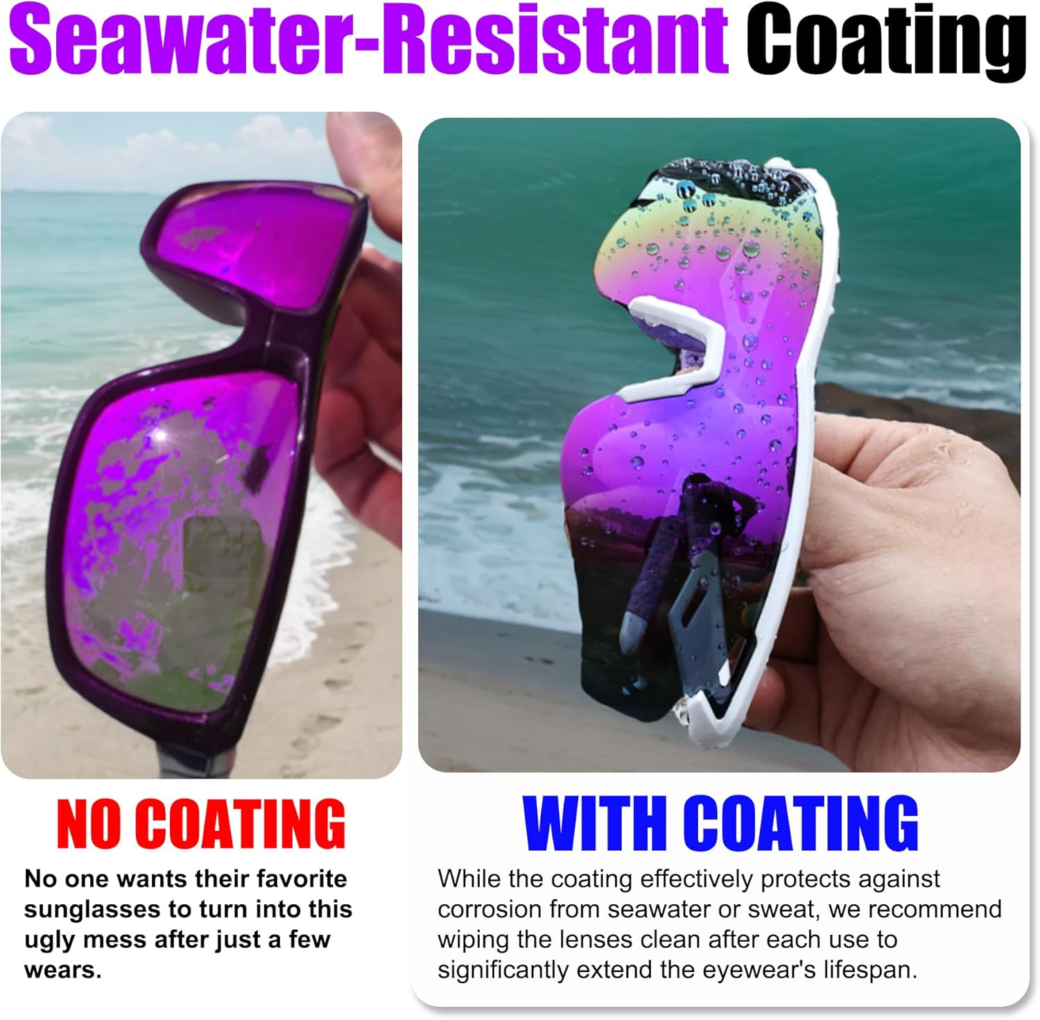 Polarized Sports Sunglasses for Men Women,Wrap Around Sun Glasses for Running Cycling Baseball Fishing Golf Hiking