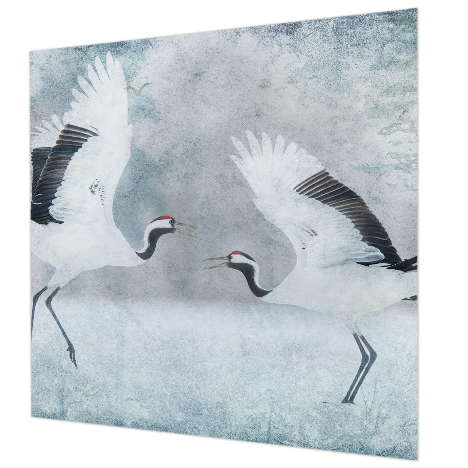 Papier peint intissé impression haute qualité motif grues pour salon Tulup