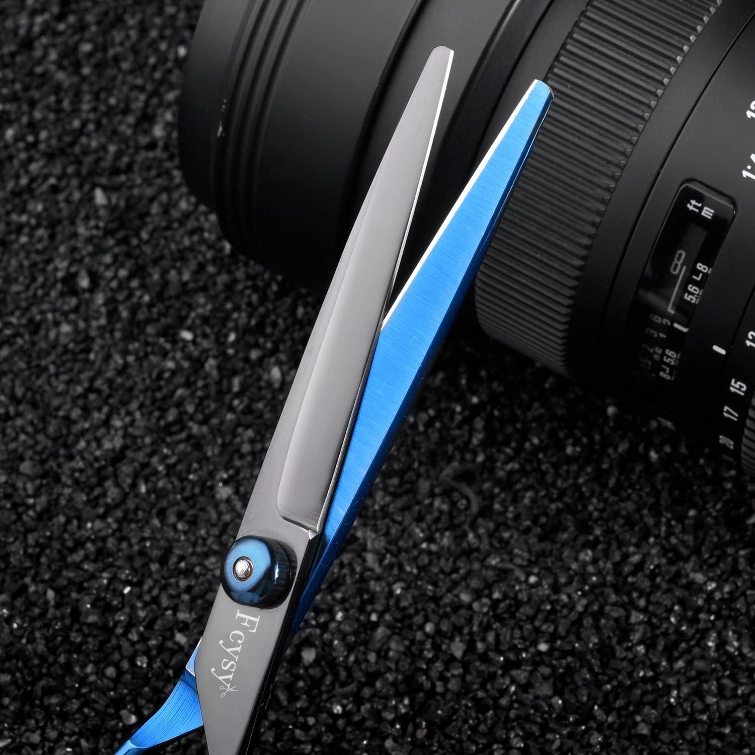 FCYSY Professional Hair Scissors Set - Salon Hair Cutting Scissors Kit with Comb, Blue Hairdressing Scissors - Image 5