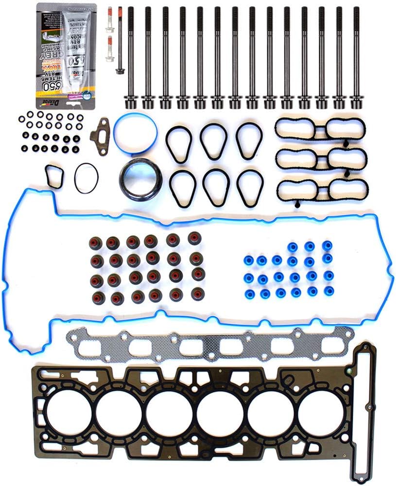 ECCPP Engine Head Gasket Set w/Bolts fit 02-05 for Buick for Chevrolet for GMC for Envoy XL for Isuzu 4.2L for Gaskets Kit