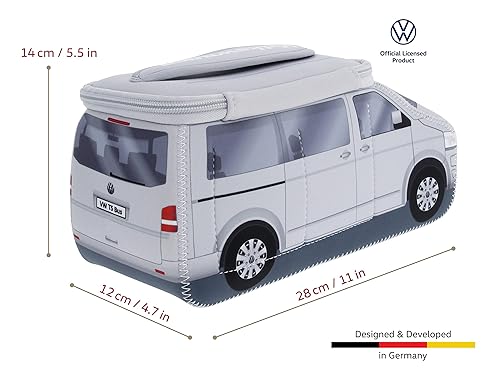 Miniatura 10 de BRISA VW Collection - Funda de neopreno universal para maquillaje y cosméticos de viaje para primeros auxilios en Vanagon Bus T5 Camper Van Design,