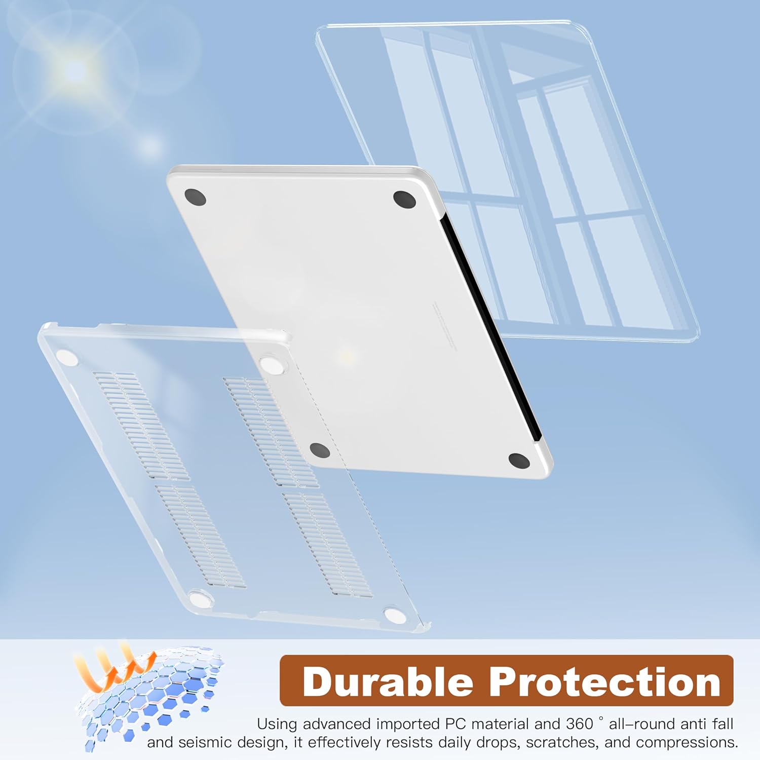 CISSOOK Compatible with MacBook Air 13.6 inch Case M2 M3 M4 M5 Ocean image 4