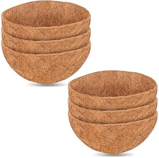 EMBRACENATURE 14 Inch Coconut Liners Coconut Basket for Planters,Natural Coir Basket Replacement Liners for Hanging Basket Planters Flowers