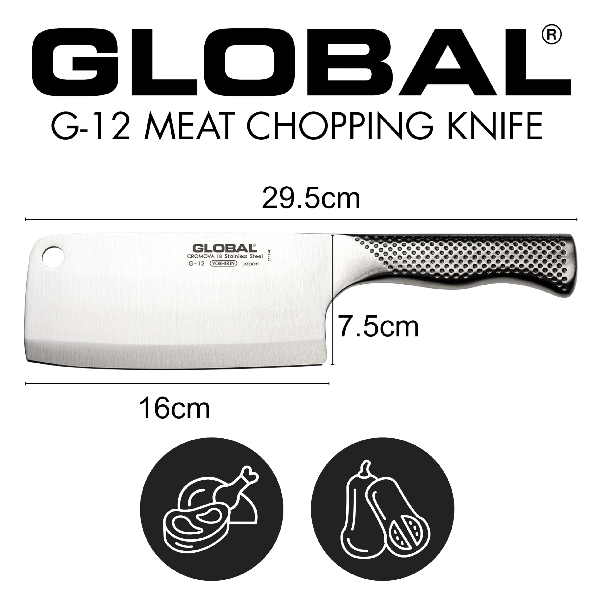 Global Hackmesser G-12 16 cm