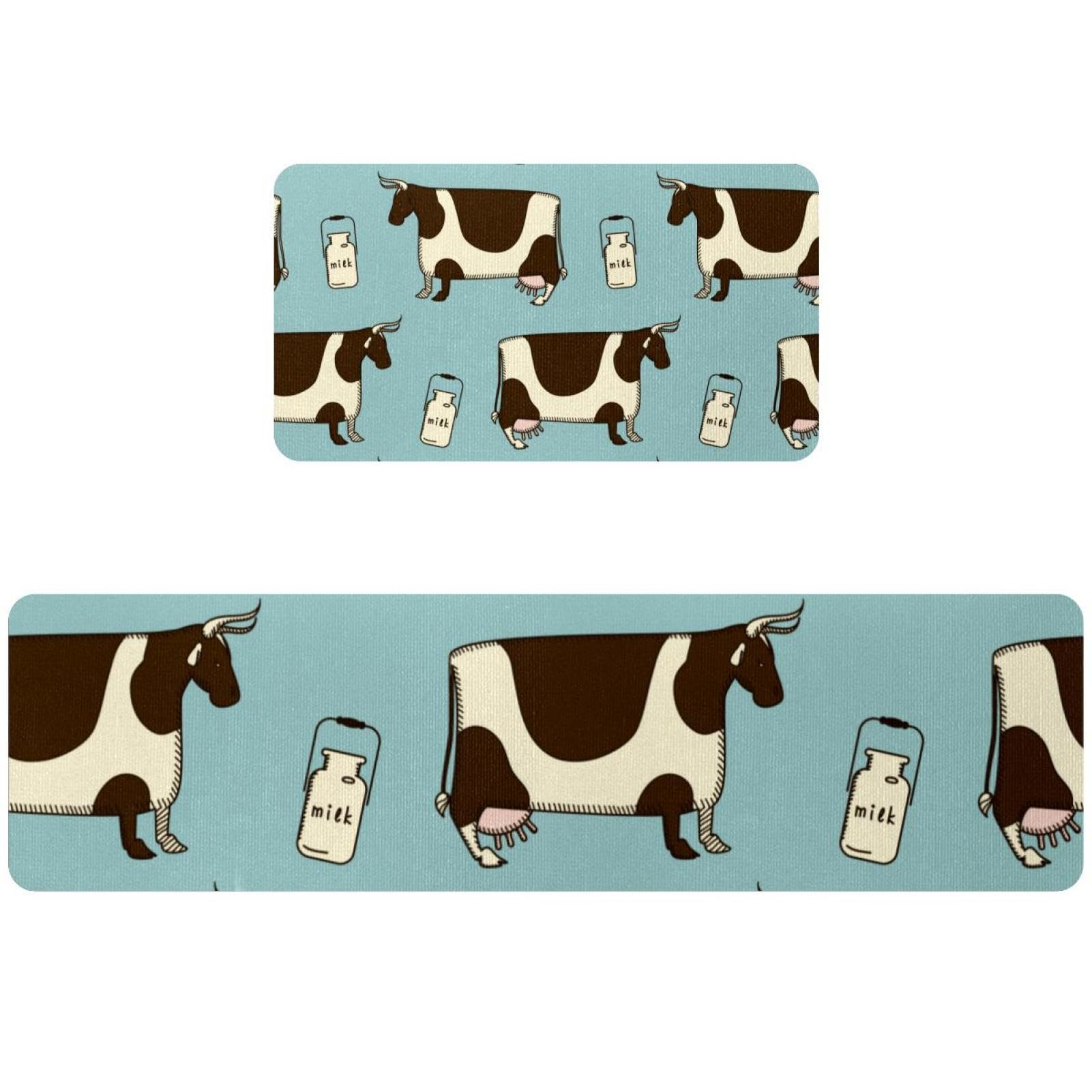 Tapis de cuisine absorbant lot de 2 lavable avec envers antidérapant