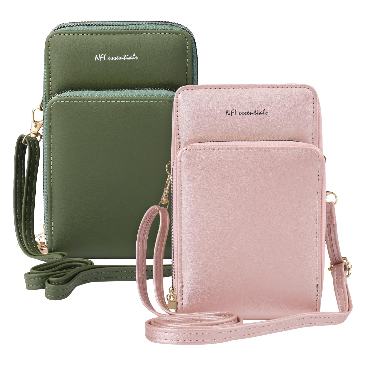 NFI essentials Pack of 2 Sling Bag for Women, Crossbody Phone Bag for Mobile Cell Phone Cash Card Holder Shoulder Bag Stylish Hand Purse Wallet (B09GP7WQD1) Amazon Price History, Amazon Price Tracker