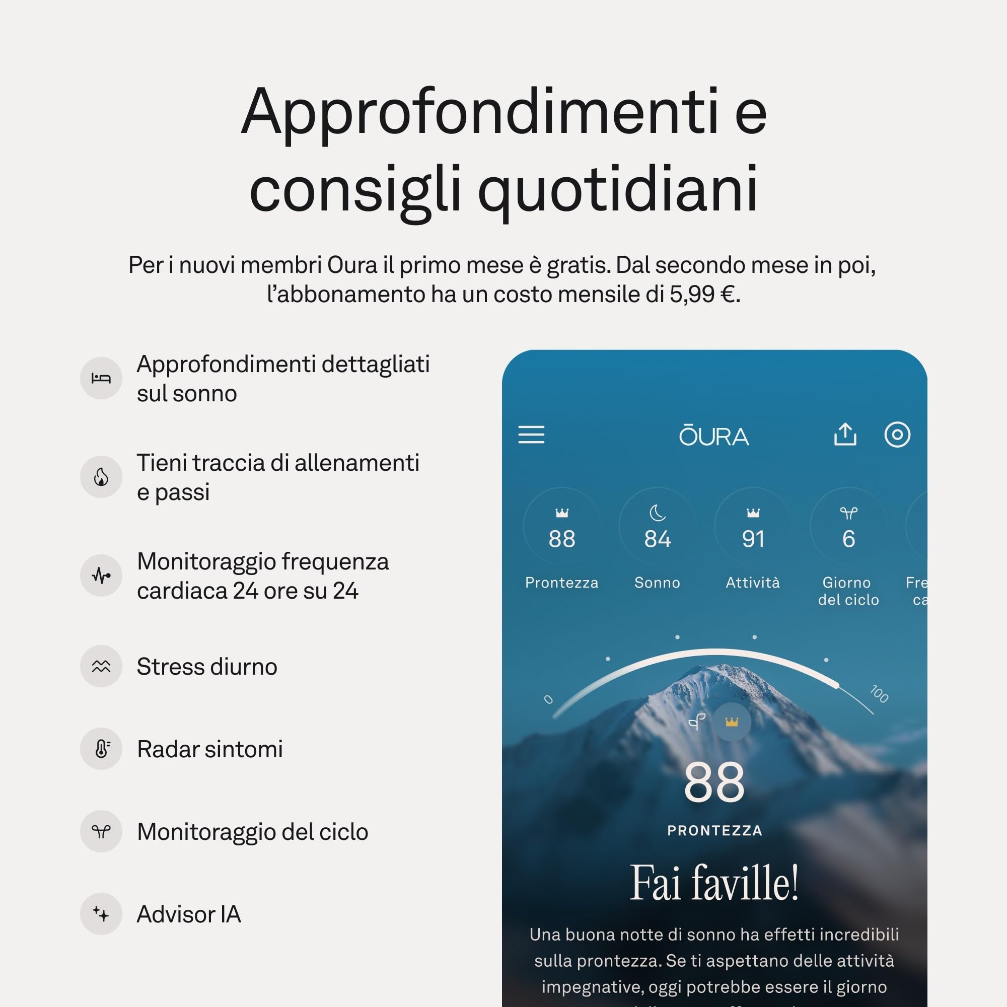 OURA Ring 5 Stealth - Misura 7 - Misura la taglia prima dell'acquisto