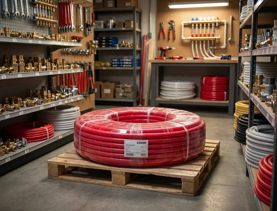 Suinga Tuberia Multicapa Rojo para Fontaneria 16 mm con Aislamiento | Bobina 50 Metros | Espesor 2 mm | Presion 10 Bar | Soporta hasta 95C | Alta Resistencia y Durabilidad en Instalaciones