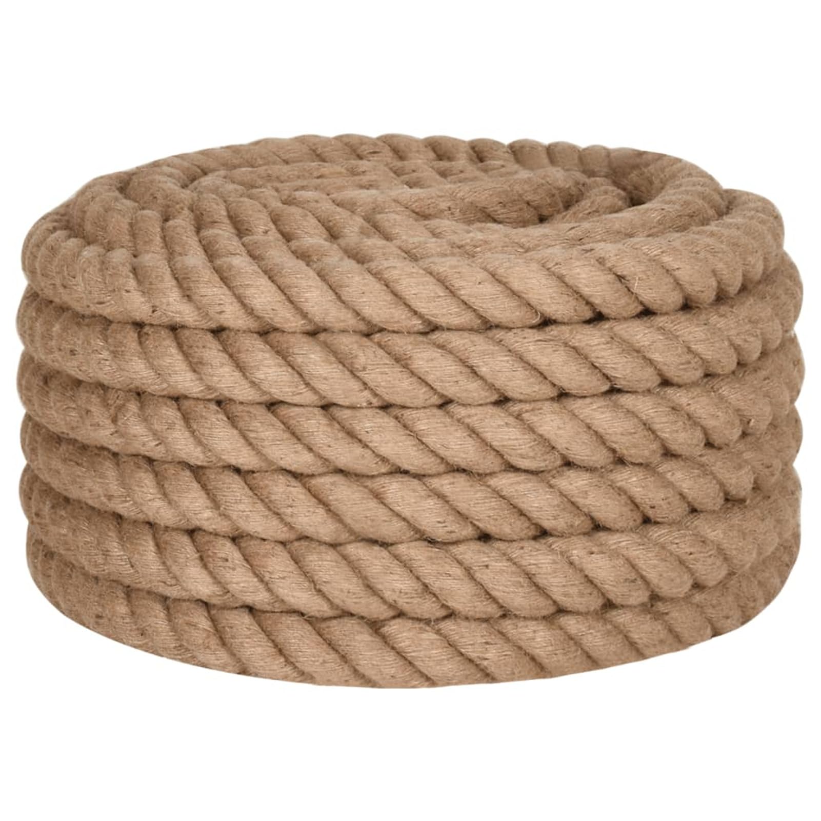 ZEYUAN Juteseil 5 m Länge 36 mm Stärke, Sisalseil, Pflanzenbinder, Baumpfahl, Baumstütze, Bindfaden Garten Reißfest, Hanfseil Gewebt, Garn Dickes Seil Kordel