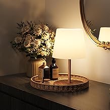 EZVALO IP65 Waterproof Shower Table Lamp for Bathroom, Cordless Rechargeable Bath Light with 4500mAh Battery – Soft 360° Glow for Bathtub, Night Shower & Relaxing Routines