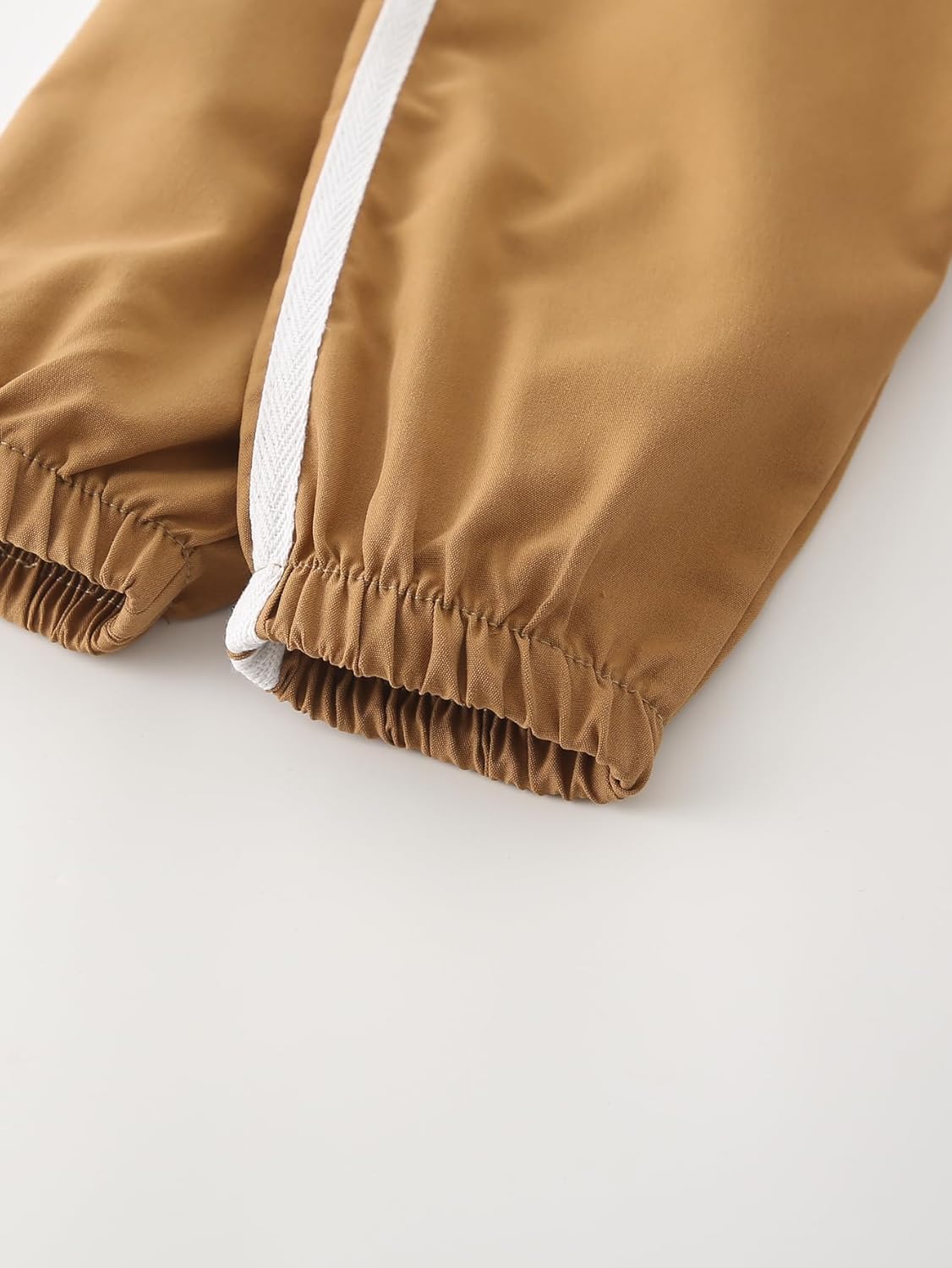 JOLYSHILD Boy 4 Piece Stripes Long Sleeve Stand Collar Half-Zip Pullover Sweatshirt and Sweatpants Outfit 3-12Y - Image 6