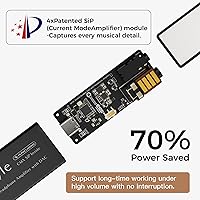 Vista 4 de Amplificador de Auriculares Questyle M15i [Certificado MFi] Portátil USB C DAC Amps con Salidas Duales de 4.4mm/3.5mm Soporta Audio PCM