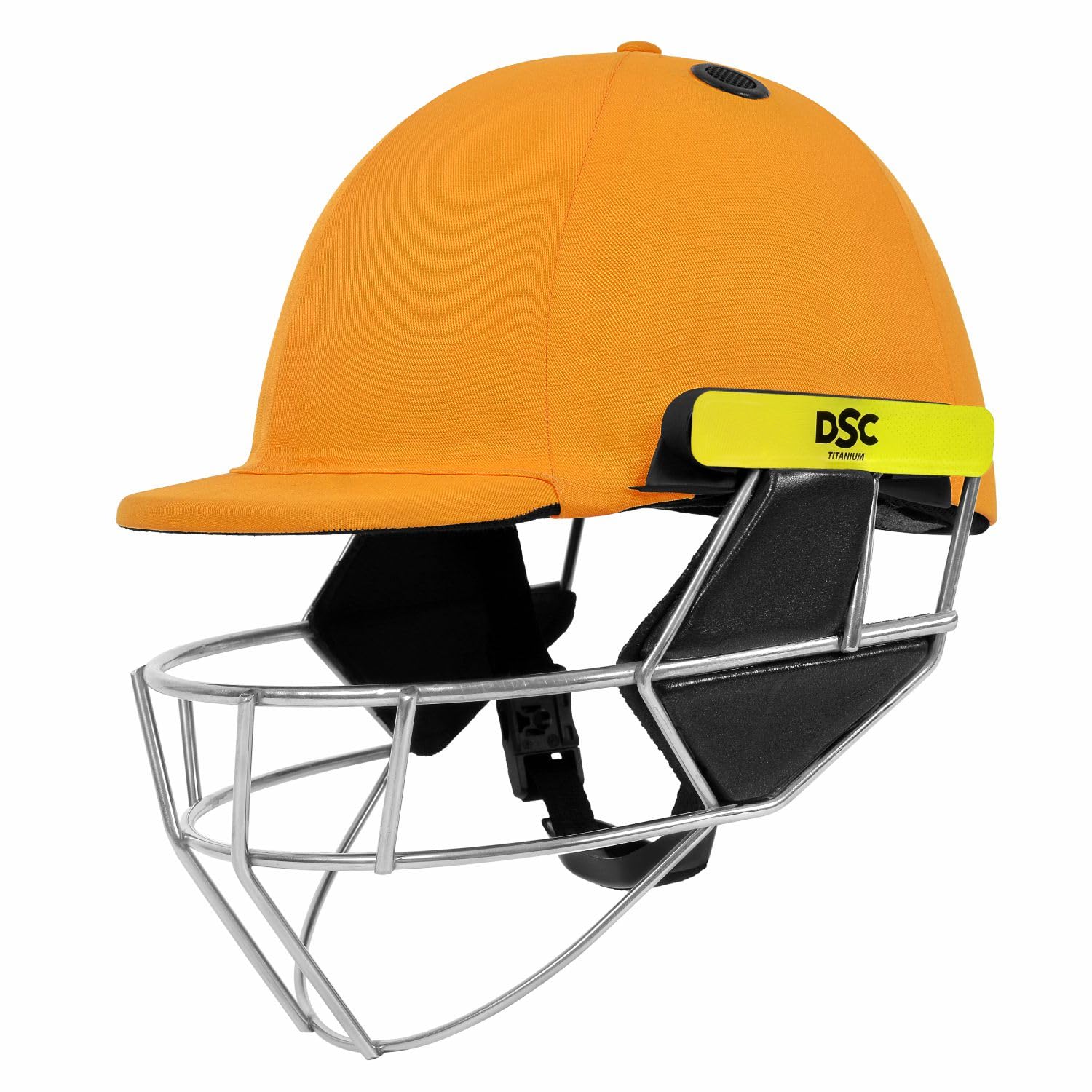 DSC Scud Ti. Cricket Helmet for Mens | Fixed Titanium Grill | Back Support Strap | Light Weight | Size: Extra Small | Co