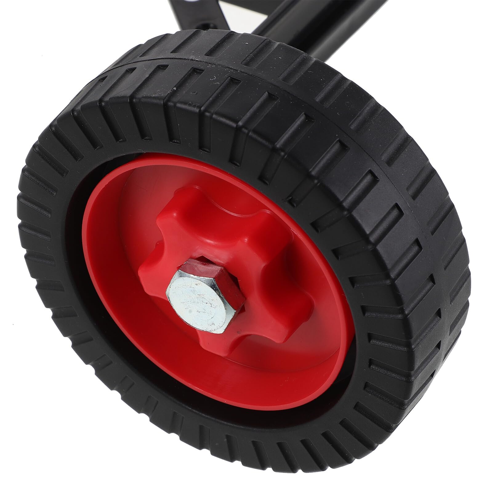 Rueda de Soporte para Desbrozadora de Hilo Manual Negra | Acero Inoxidable y Plástico, Antideslizante para Senderos y Entornos Exteriores Complejos, Repuesto para Máquina