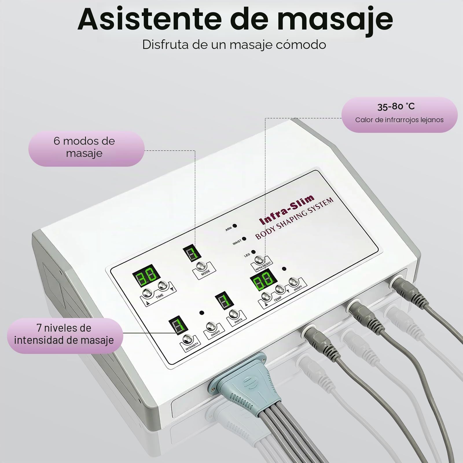 Dispositivo De Drenaje De Celulitis Linfática Dispositivo De Masaje Eléctrico Todo El Cuerpo Presoterapia Masaje Drenaje,Espalda, Piernas Y Hombros