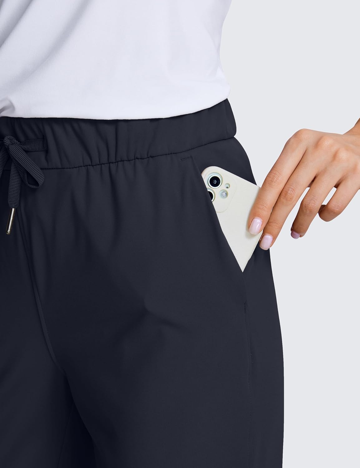 CRZ YOGA 4-Way Stretch Golf Capri for Women 23", Casual Yoga Dress Work Pants with Pockets Workout Athletic Travel - Image 4