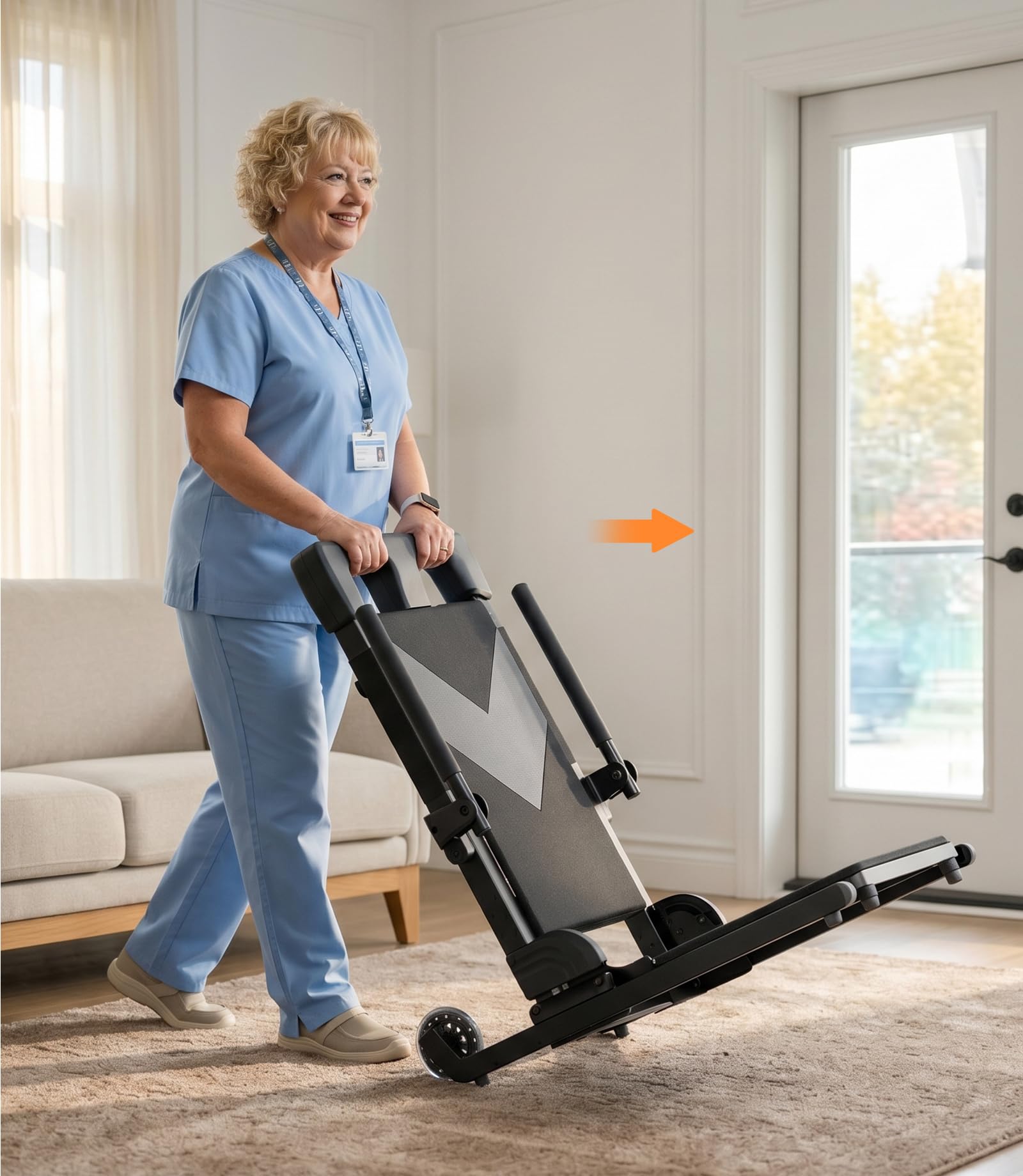 VOCIC Electric Chair Lift Get Up from Floor, Ultra-Compact Chair Lift with T-Stabilized Base, Easy Mobility Design for Seniors, Helps Stand from Floor