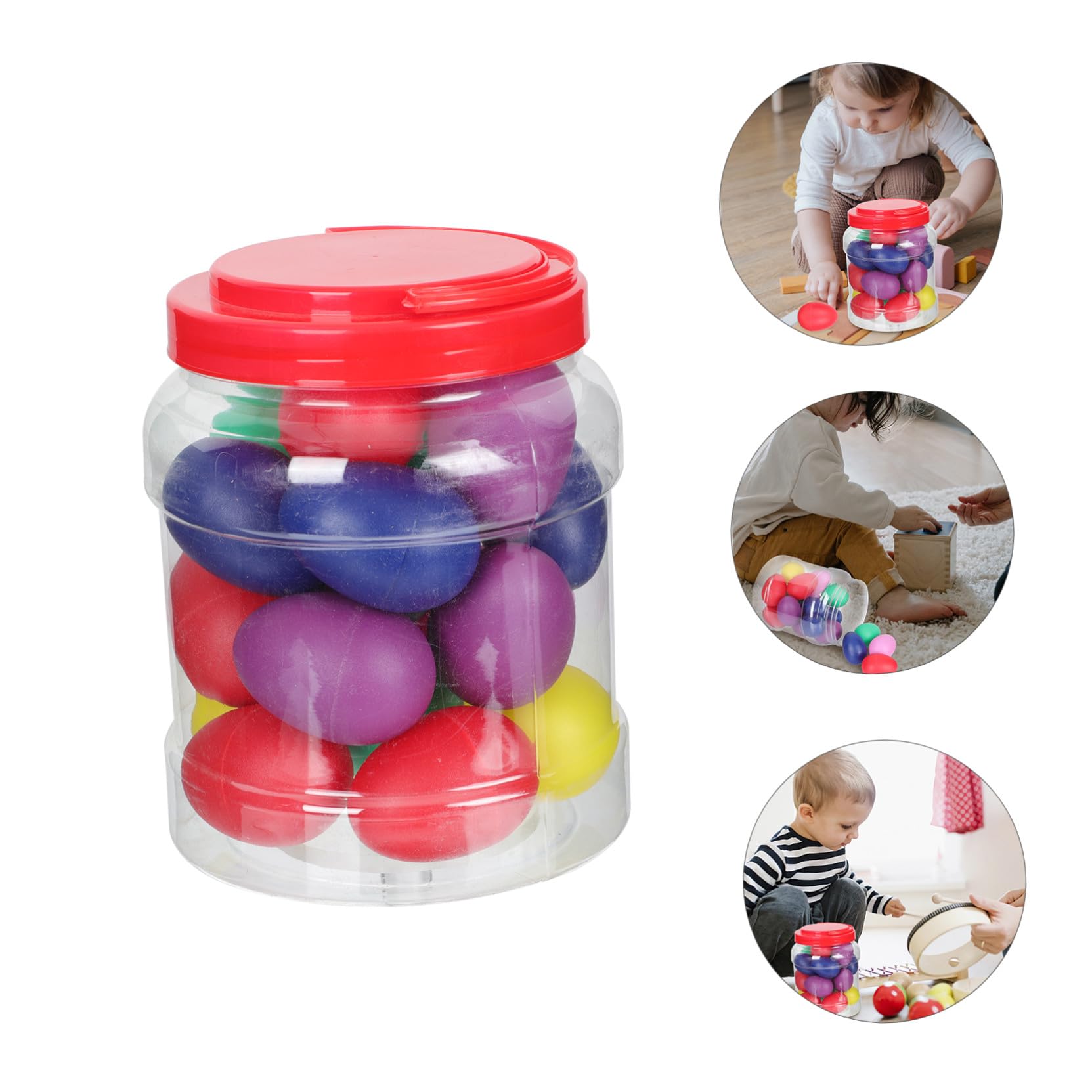 Maraca Egg 20 Pezzi in Plastico , Strumento a Percussione