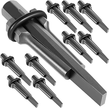 10 Pcs Stone Splitter, Heavy Duty Steel Rock Splitters 5/8 Inch Stone Splitter Hand Tools Concrete Rock Stone Splitter Hand Tools Multipurpose Stone Splitting Tools for Rocks Granite Concrete