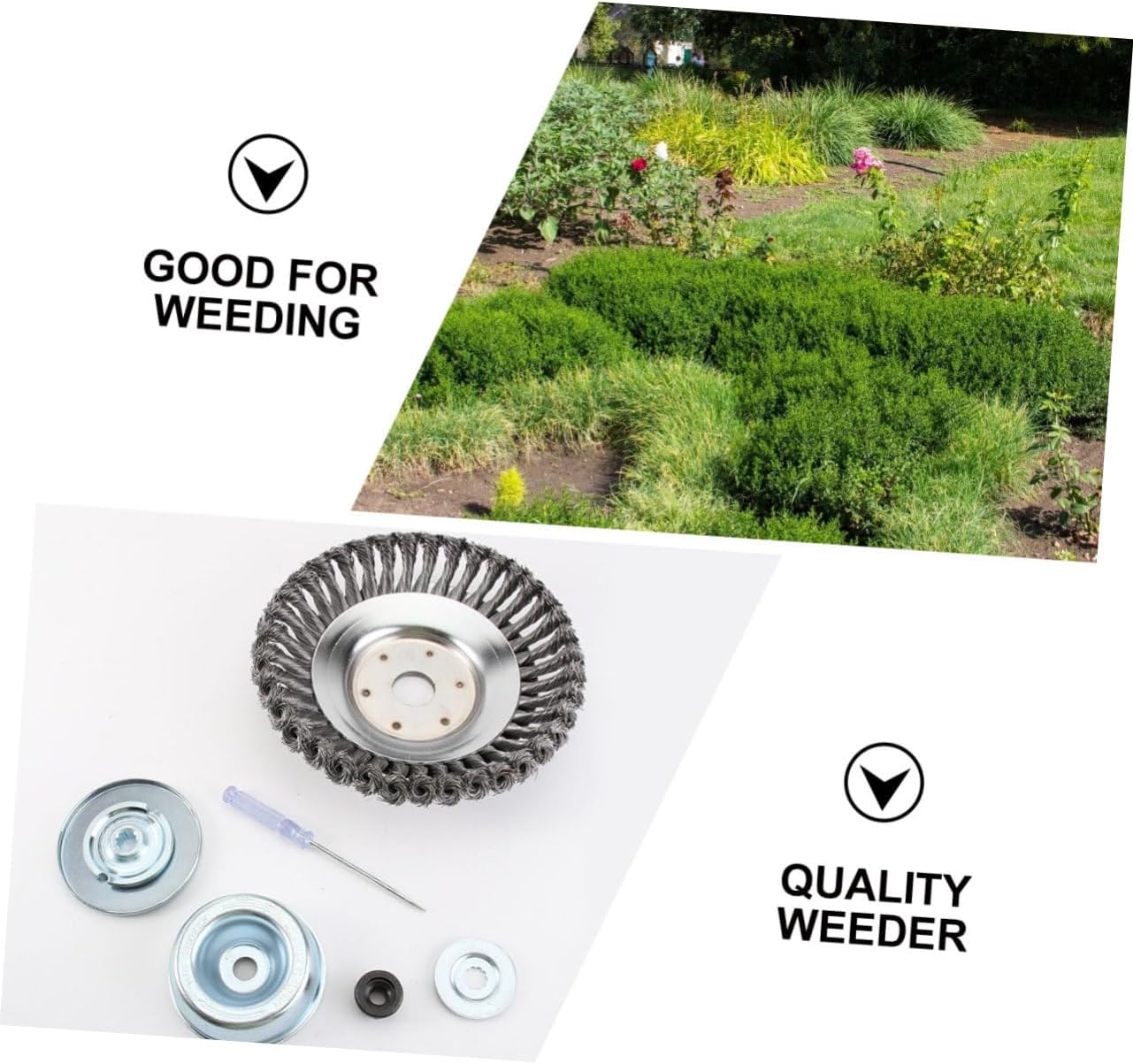 Weeding Wheel with Repair Tool Protective Cover Durable Weeder Accessories for Trimmers Compatible with Stihl Efficient Weeding for Gardens Lawns