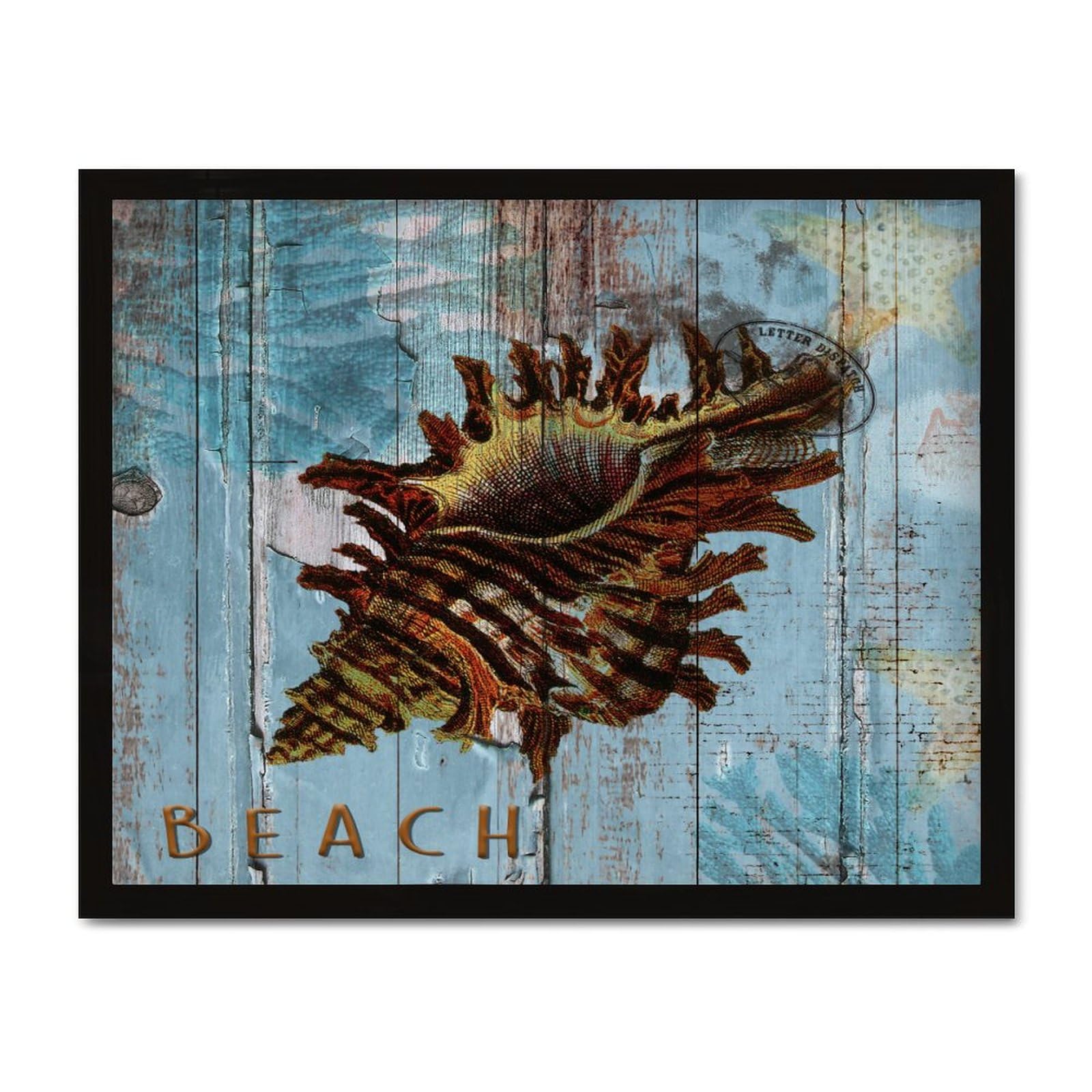 Panneau mural de plage nautique WSDESDEC en bois personnalisé pour déco de chambre