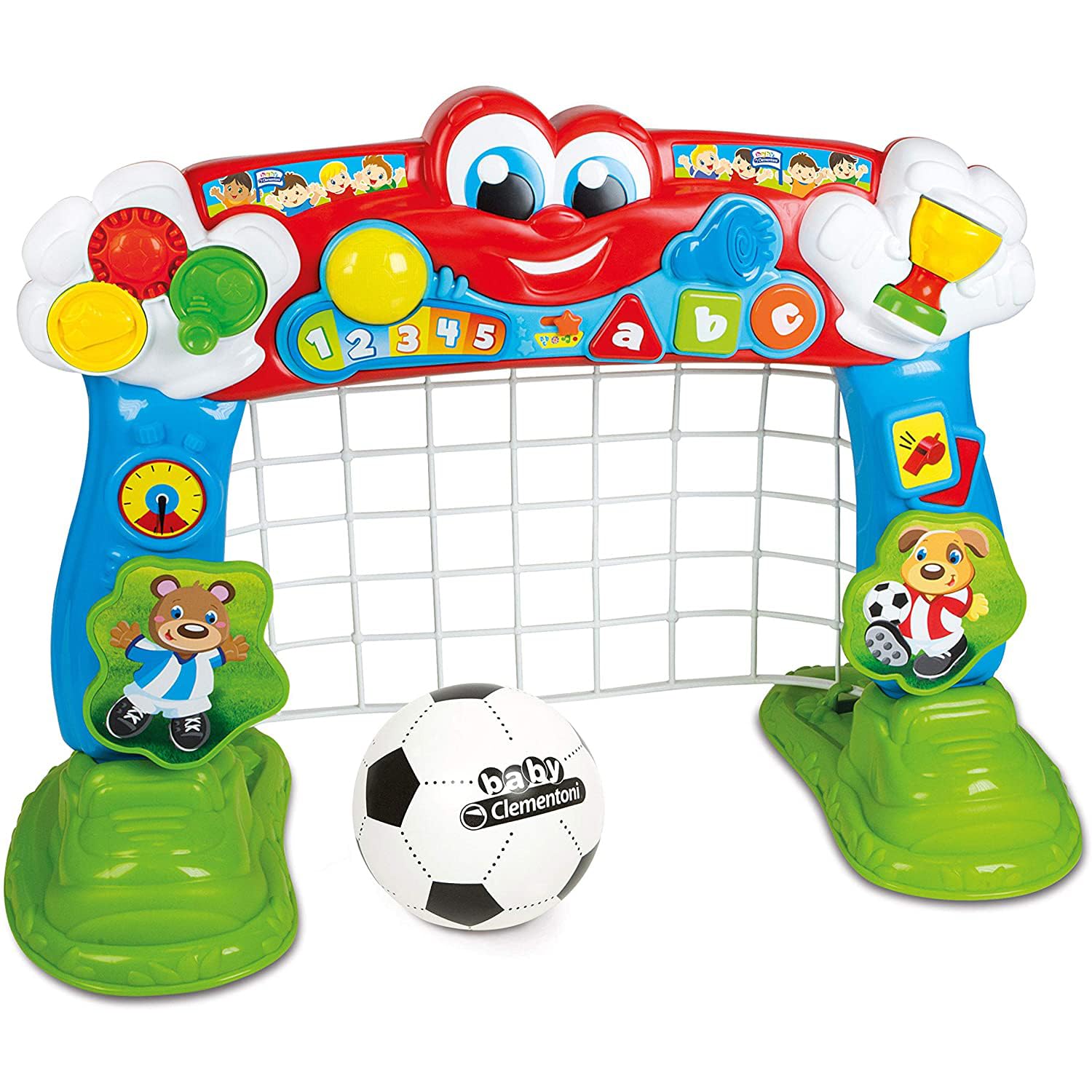 Baby Clementoni 17200 Tira e Segna Goleador Football Goal Italian Version Assorted Colour/Model