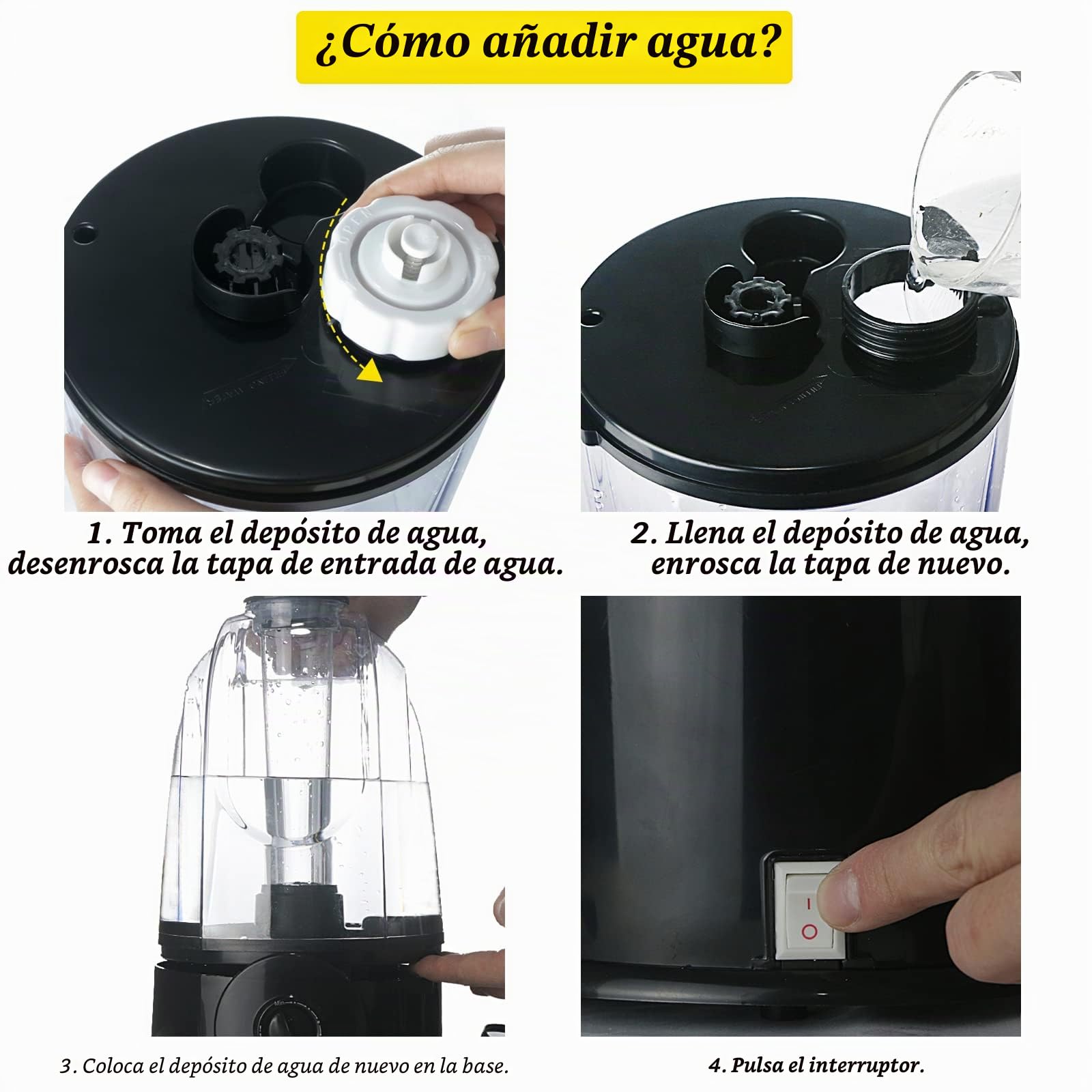 Coospider Humidificador de terrario para reptiles, 3 litros, depósito de 380 l/h, gran volumen, ideal para una variedad de reptiles/anfibios/herpes
