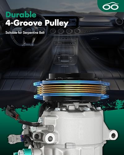 Miniatura 614 de SCITOO CO 10739C - Compresor de CA compatible con Honda Element 2.4L 2003 2004 2005 2006 2007 2008 2009 2010 2011