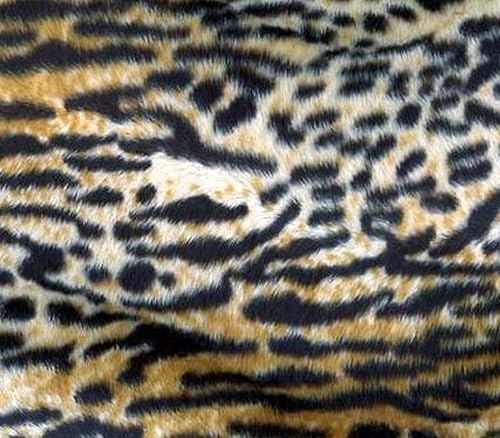 Miniatura 1 de Tela Velboa de imitación de piel de animal falso, tigre mixto, 60 pulgadas de ancho, vendido por The Yard