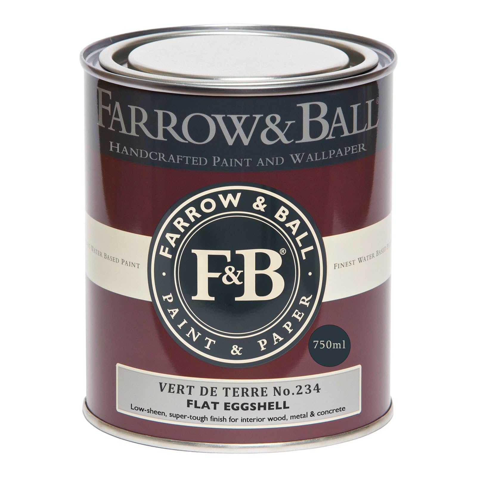 Farrow & Ball Vert De Terre No. 234 Flat Eggshell 750Ml
