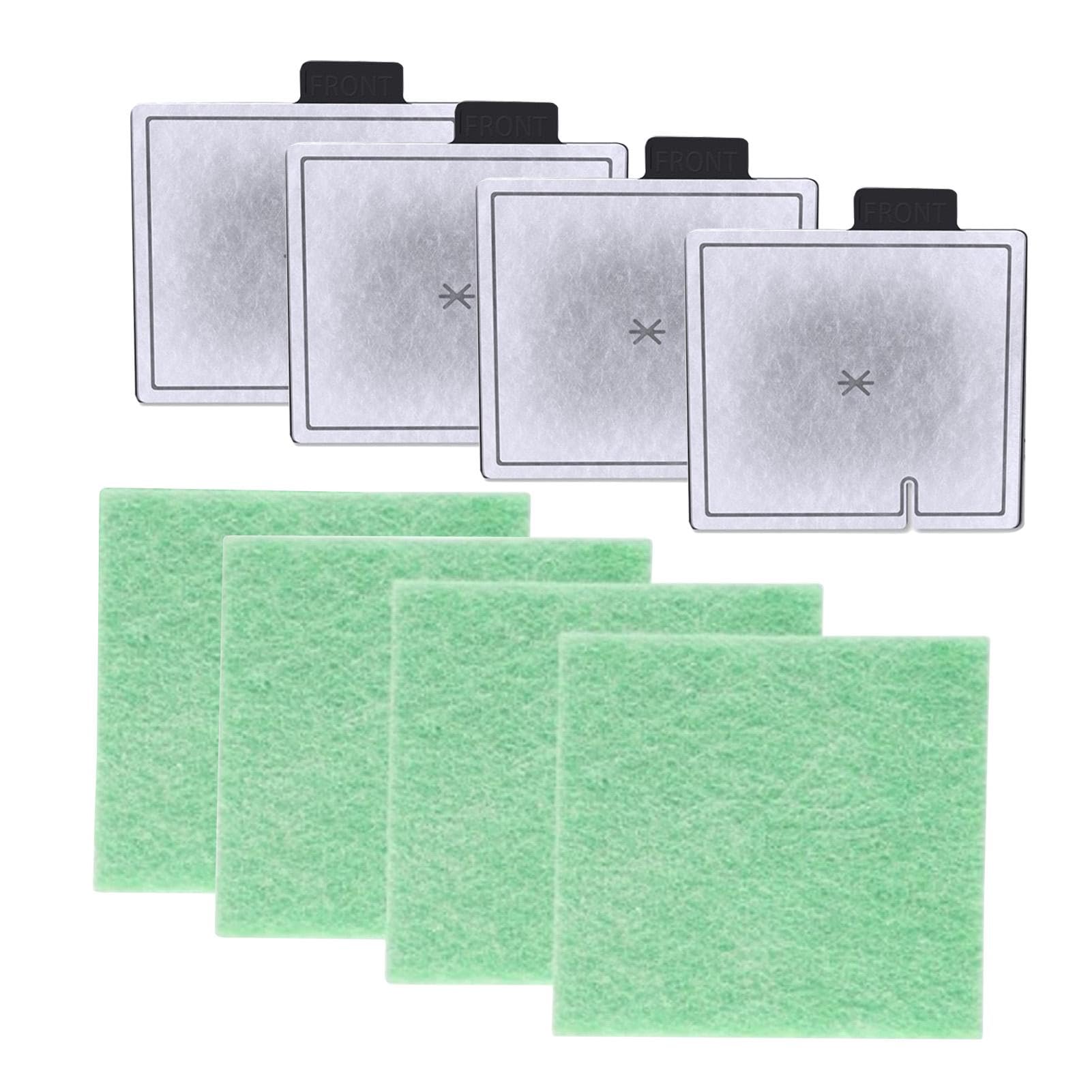 Brilovent CF2 Filter Service Pack 4 Month, Compatible with Interpet Internal Cartridge Filter, Fish Tank Filter Cartridges Kit for Aquarium Replacement Pack (4 X Filter Cartridges, 4 X Algaway Pads)