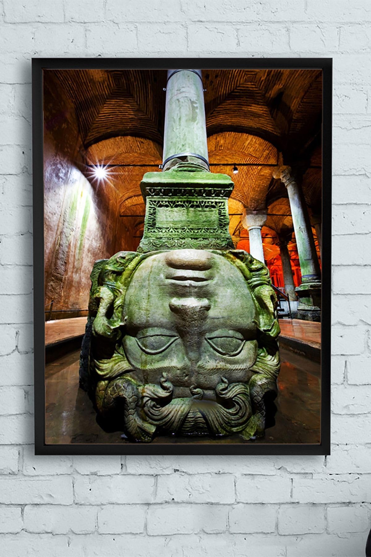 Postermanya (pster13957) Yerebatan Sarnıcı Manzara Çerçeveli Tablo (21x30cm)