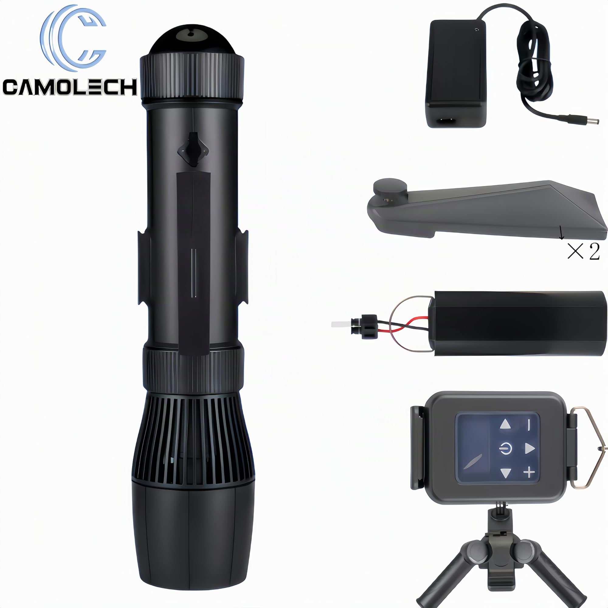 C CAMOLECH 700W Elektrischer Unterwasser-Scooter für Erwachsene, 16000mAh, 3-9km/h, 30m Tiefe, 10-Gang-Schaltung, schneller See-Roller mit abnehmbarem Akku & Dual-Flossen, kompatibel mit SUP für Ozean