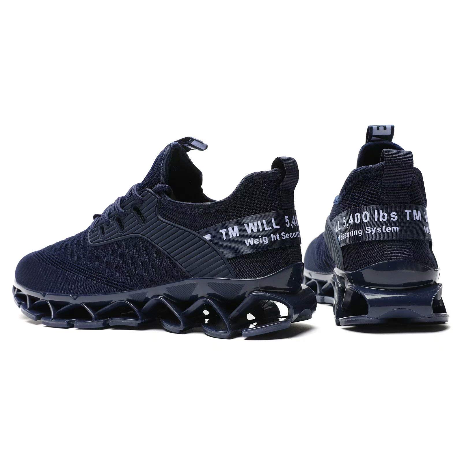 Vooncosir Men's Fashion Sneakers Breathable Mesh Running Shoes Blade Non Slip Soft Sole Casual Athletic Walking Shoes