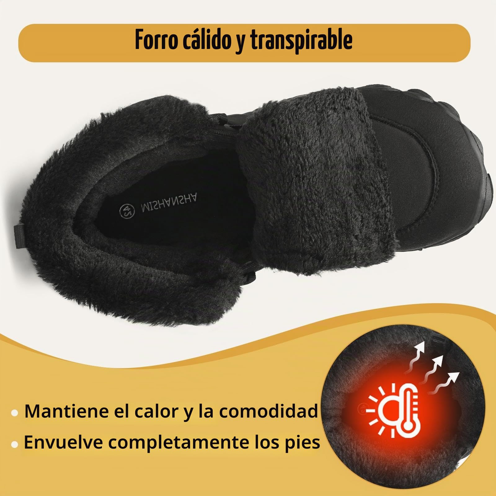 Mishansha Barefoot Botas Invierno Hombre Mujer Cálidos Gr.36-48
