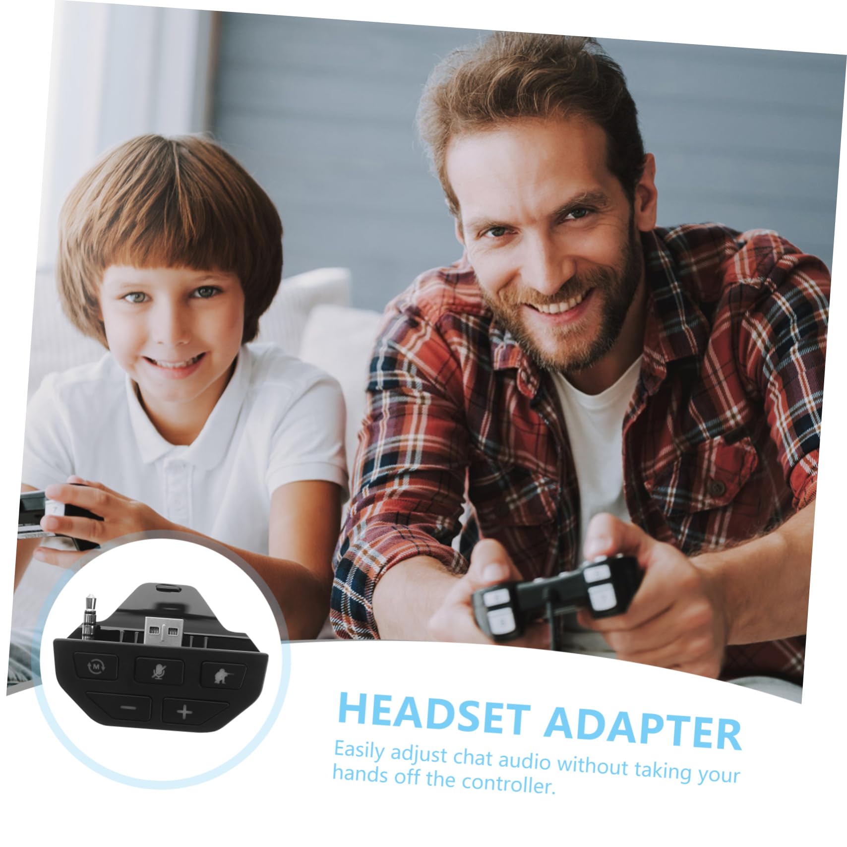Mikikit 2pezzi Adattatore Audio Stereo Per Cuffie One Compatibile Con Controller Facile Audio Chip Dedicato Per Qualità Del Suono Senza Perdite Accessorio Gaming Essenziale