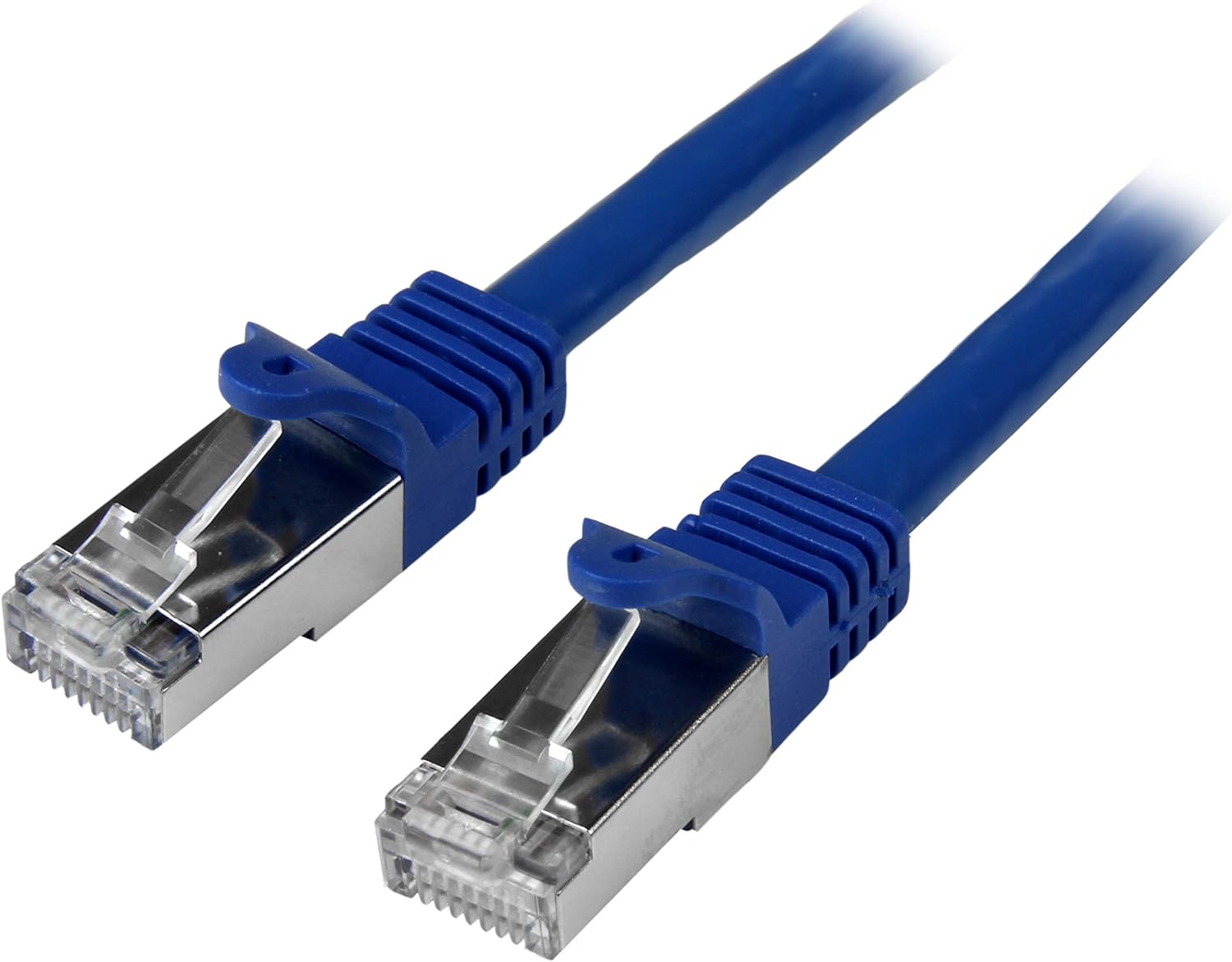 StarTech.com N6SPAT5MBL 5 m Cat6 Patch Cable, Shielded (SFTP) Snagless Gigabit Network Patch Cable - Blue Cat 6 Ethernet Patch Lead