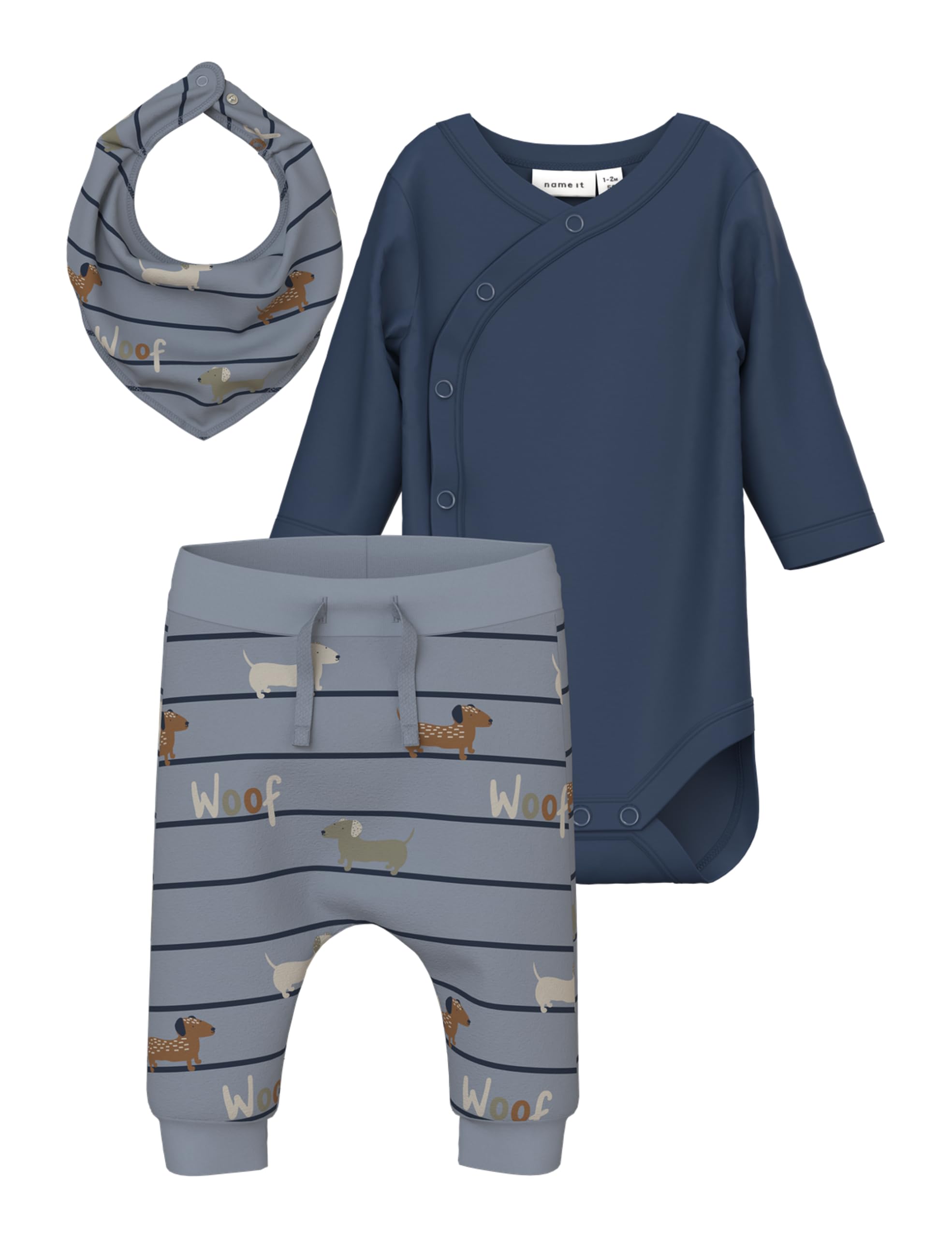 NAME IT Herren Nbmvrolle Ls Wrap Body Set Nbmvrolle Ls Wrap Body Set (1er Pack)