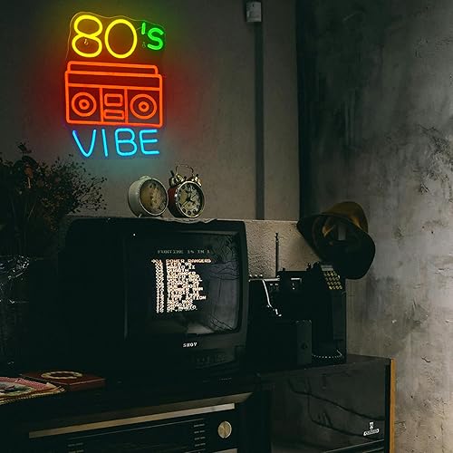 Miniatura 7 de Wanxing Letrero de neón con texto en inglés My Happy Place, letras de neón cálidas para dormitorio, luz feliz para decoración de boda, fiesta de