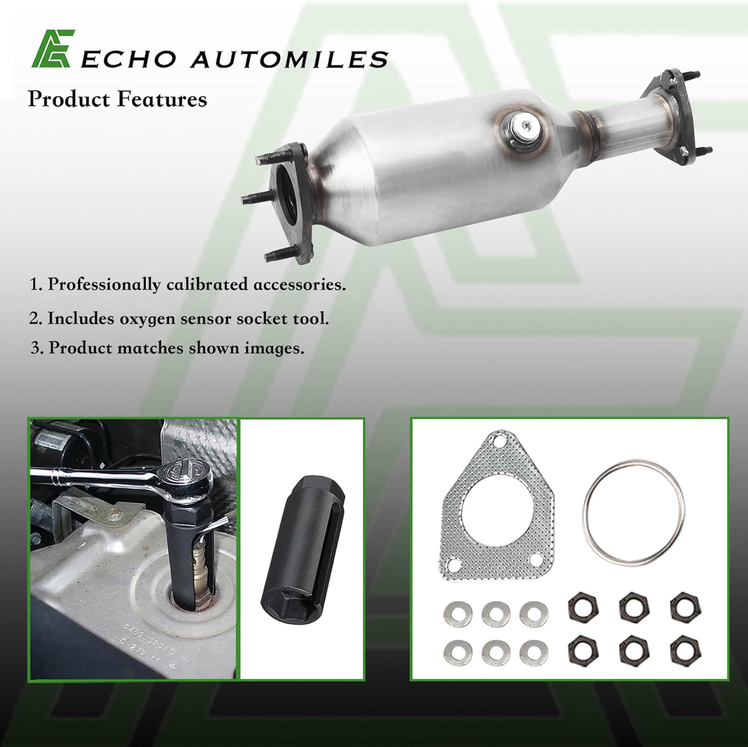 catalytic converter compatible with honda accord 1998 1999 2000 2001 2002 2.3l l4 catalytic convertor w/gasket epa compliant 40234 642682 accord 1998-2002