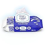Nice \'N CLEAN Sensitive Skin Wet Hand Wipes 90ct (8-Pack) | Infused with Aloe | Hypoallergenic Wipes More Effective than Gel