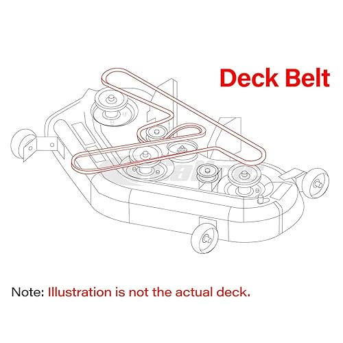 Miniatura 2 de Replacement Part OEM for Deck Drive Belt for Cub Cadet Series Lawn Tractor XT2-SLX50 EFI 2018 2019 Index-DDR965-GTF1-64859