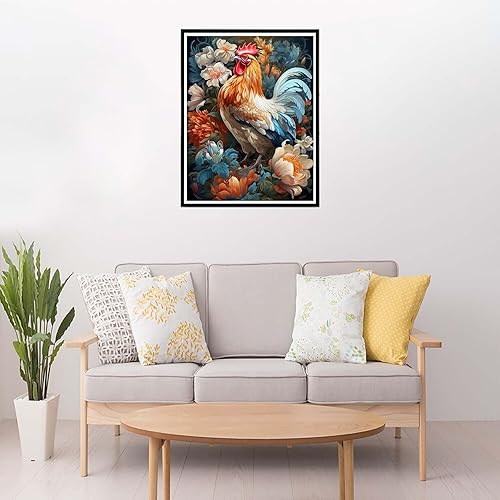 Miniatura 4 de Cuneai - Pintura de diamante 5D para bricolaje, pintura con diamantes, flores artísticas bordadas de cristal, punto de cruz, taladro redondo por