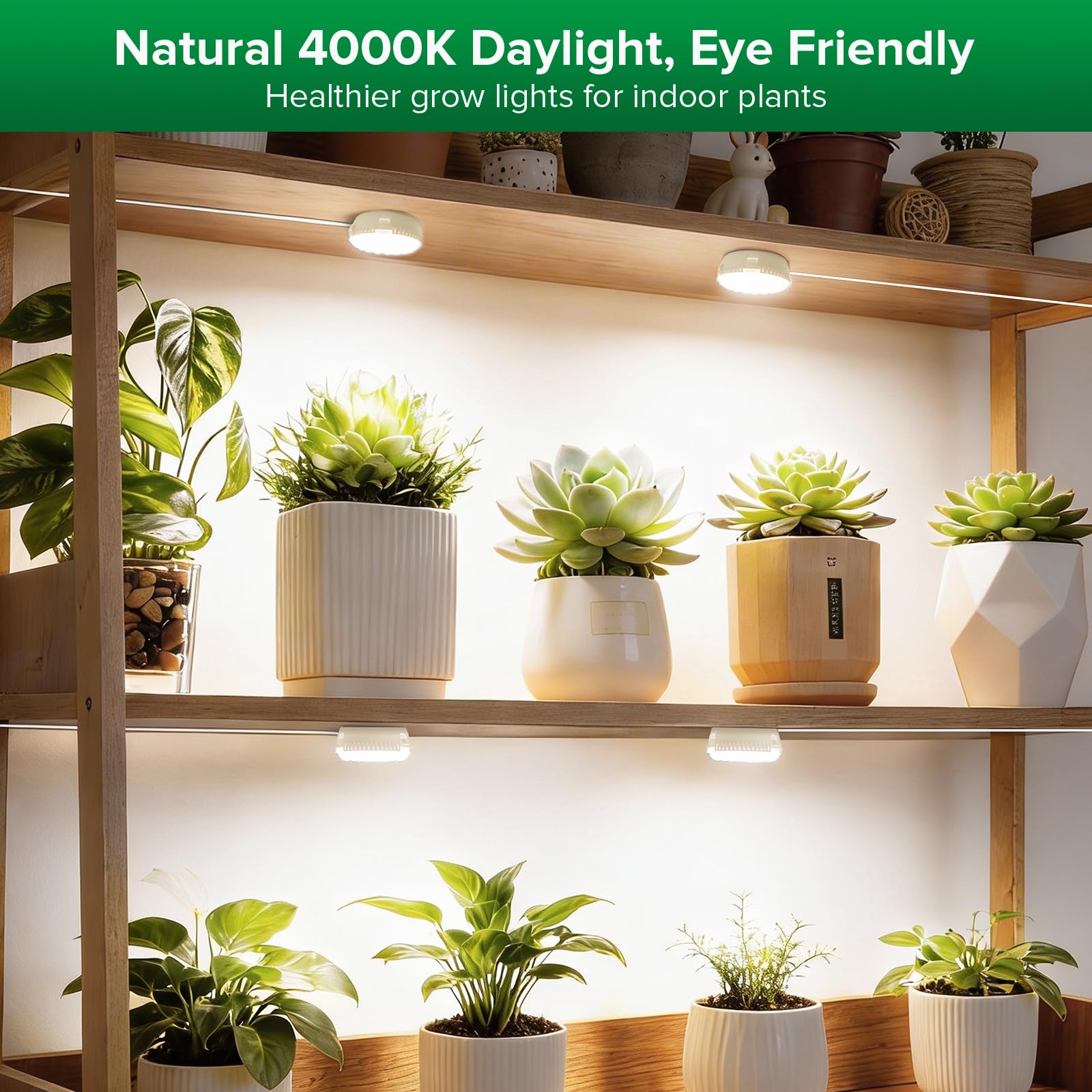 Amazon.com : SANSI 20W(5W*4) Puck Grow Lights for Indoor Plants