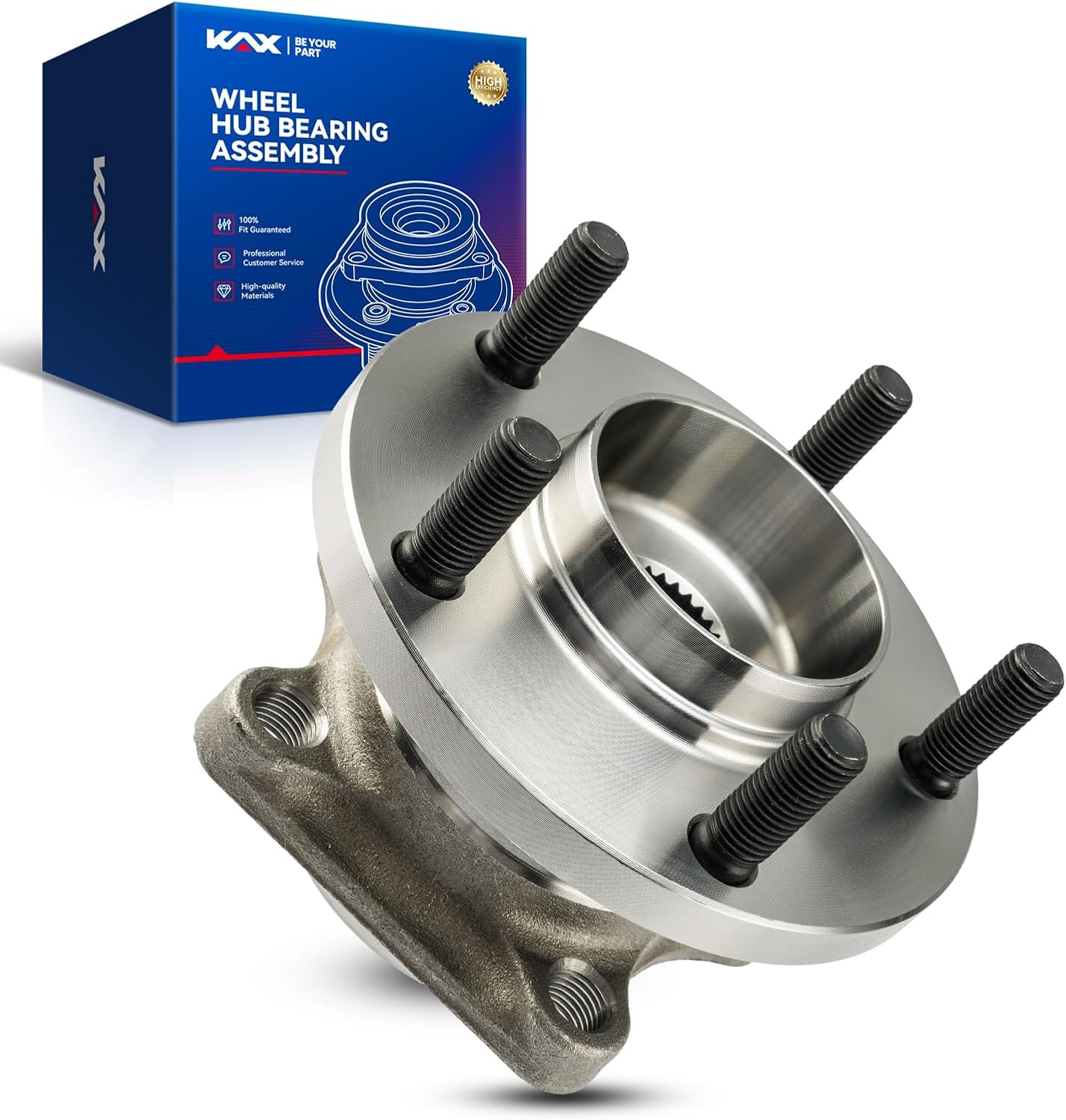 KAX 512449 Rear Wheel Bearing Compatible with Mazda CX-9 2007-2015 AWD,5 Lug